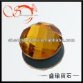 orange semi precious mirror glass stone (GLRD-KY3)
